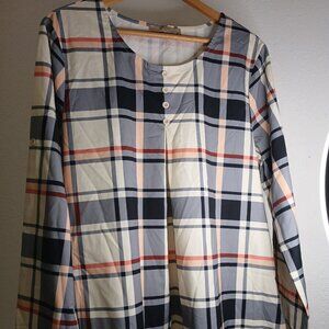 Cestyle Multi color‎ plaid top size XL